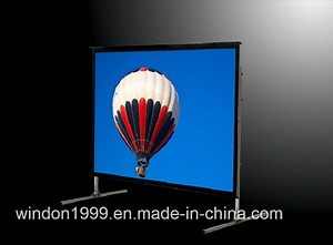 [Hot Item] Easy Fast Folding Projector Screen with Wheels