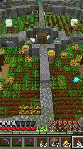 Full auto crop farmin Minecraft vanilla #minecraft #minecraftbuild #minecraftsurvival #minecraftfarm