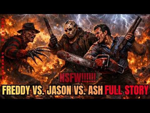 Freddy vs Jason vs Ash FULL STORY! Necronomicon Awakens Ultimate Bloodbath 🔥