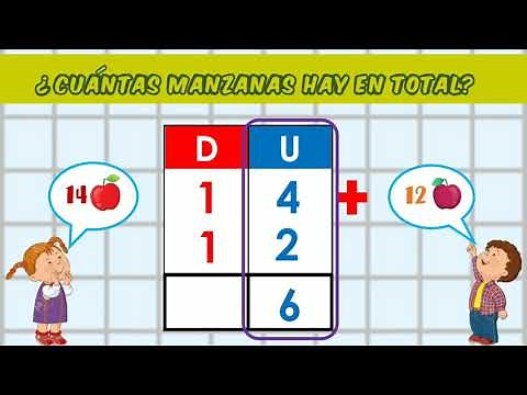 Sumas de dos cifras en el Tablero Posicional para niños