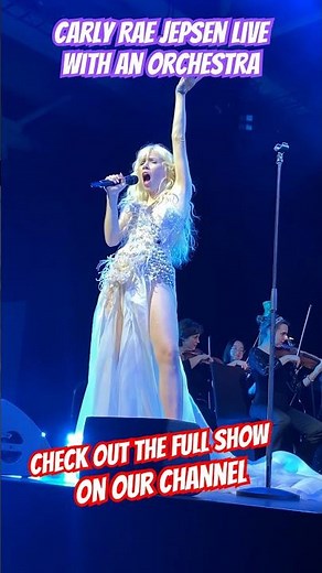 Carly Rae Jepsen Live - Call Me Maybe with Orchestra #livemusic #short
