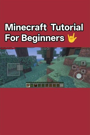 Minecraft Tutorial For Beginners 🤟❤️#shorts #minecraft #youtubeshorts #viral #gaming