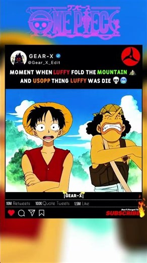 Luffy Just Broke Reality 🤯 | Luffy Folded a Mountain 😳🔥 |