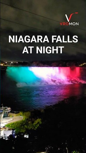 Colors of Niagara Falls at Night | Stunning View of Niagara Falls From The Canadian Side
