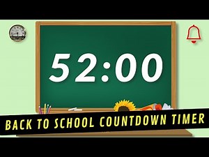 📚 52 Minute Countdown Timer | Back-to-School