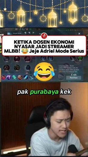 WHEN AN ECONOMICS LECTURER GETS LOST AND BECOMES AN MLBB STREAMER! 😂 Jeje Adriel in Serious Mode ...