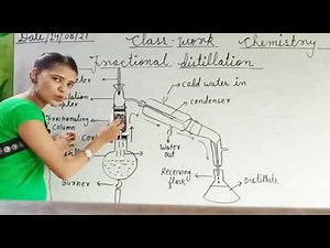Fractional distillation class 9th Chemistry