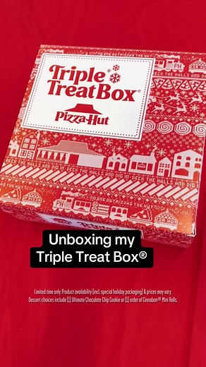 Delicious Triple Treat Box from Pizza Hut