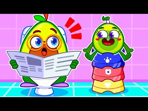 Potty Time & Healthy Habits! 🚽🌟 Fun with Pit & Penny 🥑