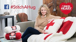 Stitch a hug to comfort those in need. Work on your own or with a group to crochet or knit a Red Heart Cares Blanket to donate to the Red Cross. You can also stitch a hug to help others you know. Visit redheart.com/redcross to learn more and download the free blanket patterns. Use #StitchAHug when you share your projects on social media. Share your charity projects in the Stitch a Hug with Red Heart Facebook group: https://www.facebook.com/groups/1189947071030415/ | Red Heart Yarns