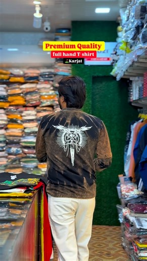 Mr AC कपडेवाला 😎 on Instagram: "😍Premium Quality💯 full hand T-shirt 😍 For Order DM Or what’sapp No :- 9503377096 Address:-Shop No. 2, Amira Apartment, Near Govt. Hospital, Karjat , Raigad,Maharashtra,410201 Contact us on 📞 9503377096 New Visitors Follow us on👇🏻 @mr_ac_menswear"