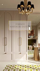 1.6K views · 14 reactions | Give your bedroom design a quick upgrade with trendy finishes for wardrobe shutters. Louvers for coastal-style lovers, moulding for a vintage touch, wallpaper for an artsy flair— there's something for everyone! Which one is you favourite? | Arrivae | Facebook