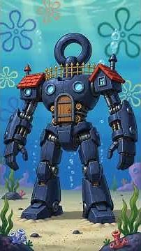 What If SpongeBob Characters’ Houses Became Robots? 🤖
