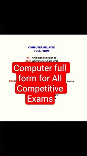 COMPUTER Full Form | Exam Me Baar Baar Aane Wale Questions 2026 #shorts #shortfeed #viral