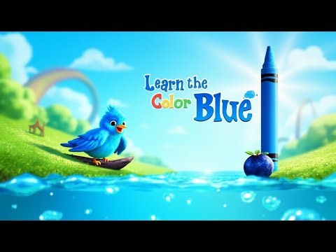 The Blue Song for Preschool & Toddlers Learn Colors with Songs
