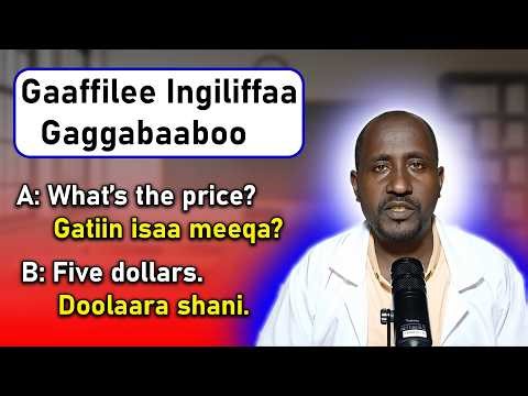 Gaaffilee Ingiliffaa Gaggabaaboo (English in Afaan Oromo) #learnenglish #hirkoo #Bubbee
