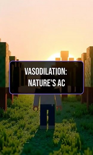 Your blood vessels are literally an air conditioner #HealthFacts #ScienceExplained