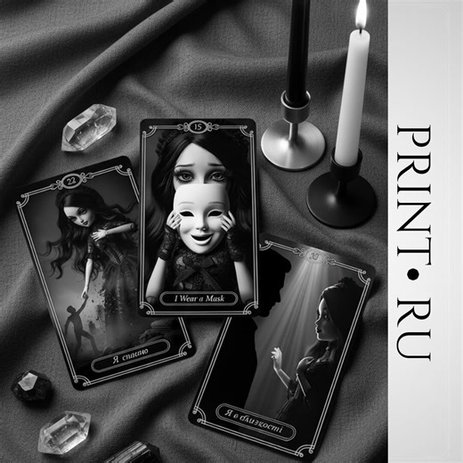 Printable Metaphoric Cards PDF | 50 Cards + Guide Booklet | Professional Printing | Russian - Etsy