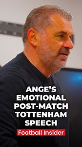 🔊 Listen to Ange Postecoglou's 𝗜𝗡𝗖𝗥𝗘𝗗𝗜𝗕𝗟𝗘 post-match Tottenham speech after their Europa League triumph. | Football Insider