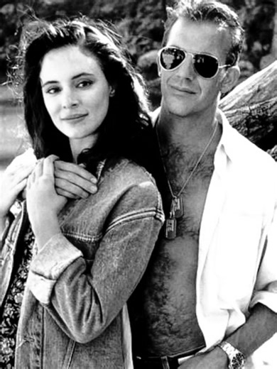 Kevin Costner and Madeleine Stowe in “Revenge” (1990) 🥀 . . . . #revenge #movies #romance #kiss #love