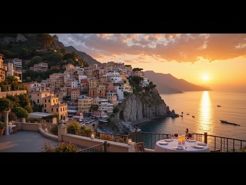Coastal Serenity | Amalfi Coast Music & Mediterranean Ocean Breeze for Relaxation