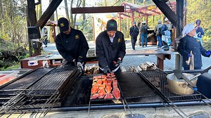 ALL YOU CAN EAT Alaskan Salmon Bake in Juneau Alaska