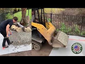 How to prepare a base for artificial grass, putting green installation (with weed fabric)
