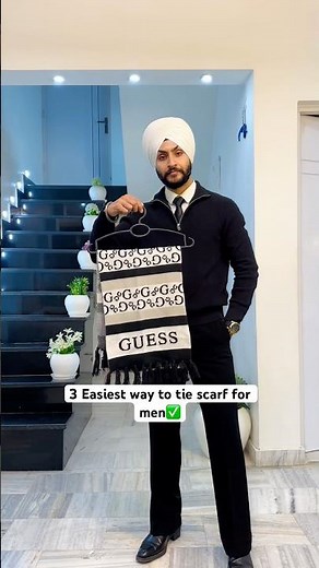 3 Easiest Scarf Styles for men😍✅Save/share for inspo #fashion #menswear #mensfashion #stylingtips