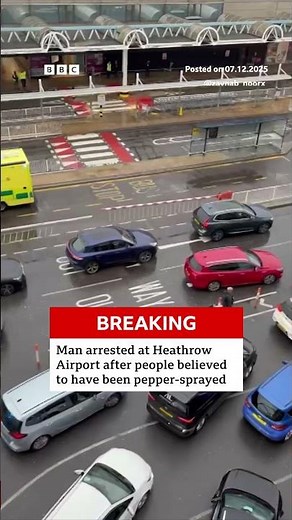 Police say it's an isolated incident and not related to terrorism or protest. #Heathrow #BBCNews