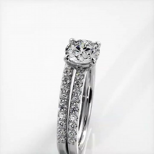 Brilliant Dreams Matching Diamond Bridal Rings Set