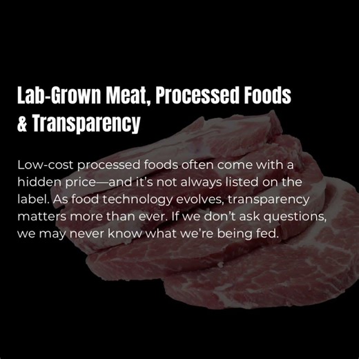 There’s growing conversation around food technologies and how they may quietly enter the food supply