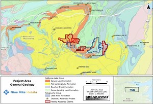 Nine Mile Metals Signs Option to Purchase 100% of California Lake and Canoe Landing Lake East VMS Projects