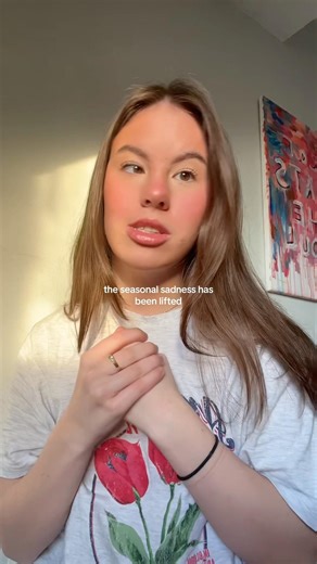 i’m so much happier #selfcare #spring #seasonaldepression #springvibes #makeup #selfcarematters