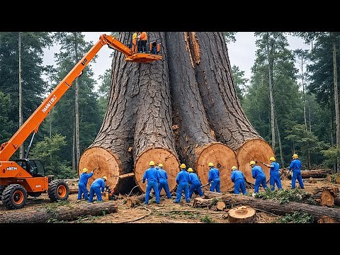 Inside the World’s Most Extreme Forest Logging Operations (Full Process)