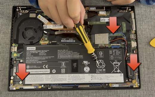 ThinkPad x1carbon硬盘升级2T，拆机