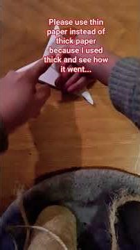 how to make origami claws/fingers! 😁✨️