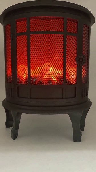 Wjiang Portable Fireplace Lantern, USB/Battery Operated LED Fireplace Lights, Realistic Flame Effect, Indoor/Outdoor, Tabletop Fire Lamp for Home Decor Helloween Christmas (12inch)