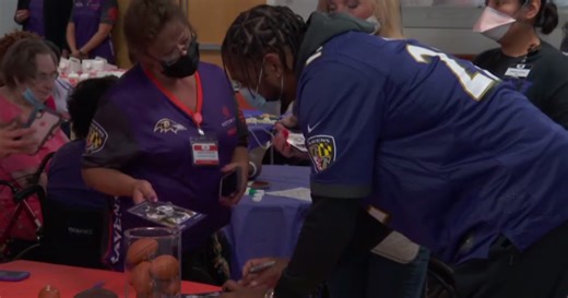 Former Ravens crash Bingo game at Crofton nursing home