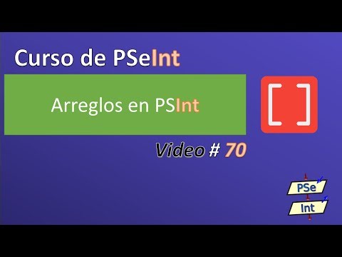 70. Arreglos en PSeInt - Definición