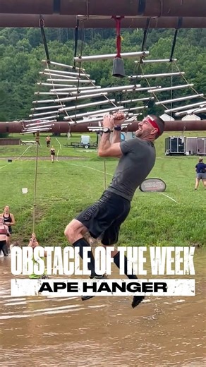 Experienced Spartans know that the elusive Ape Hanger is an obstacle worth tracking down 👀 When spotted in the wild, this rare obstacle features a rope climb over water followed by a tricky transfer to an ascending/descending monkey bar ladder, with a bell at the other end. 📲 Find detailed guides, workouts to build strength, and more tips on how to complete obstacles in the Spartan section of the Spartan Race App. https://bit.ly/49BdIQR #Spartan #Unbreakable #ObstacleOfTheWeek | Spartan
