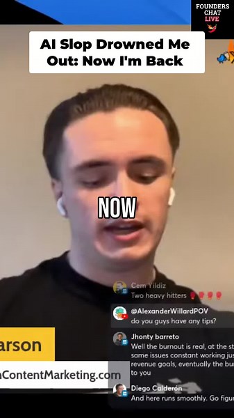 I am back to posting video content on LinkedIn for one simple reason. People are desperately trying to reconnect with actual human beings. Last year my videos were getting swallowed up by a sea of AI slop. The LinkedIn feed became so saturated that being real didn't seem to matter. But the tide has turned and showing up as yourself is working again. I don't use a massive production crew or a complex script. I just plug in a mic and speak directly into the camera lens. It turns out that