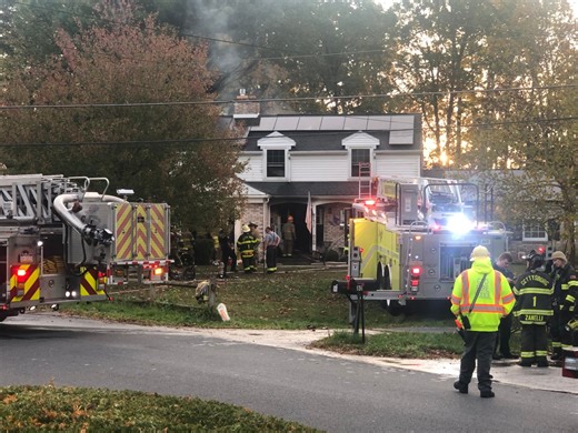 Crews battle house fire in Adams County
