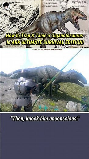 How to Trap & Tame a Giganotosaurus In ARK ULTIMATE SURVIVAL EDITION!#arkmobile #giganotosaurus