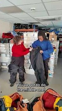 Polar clothing - who can don their polar appropriate clothing the fastest? #tickettoantarctica