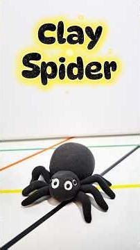 🕷 Super Clay Spider | Easy Insect Clay Art for Beginners