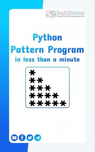 Python Pattern Program | Right-angled triangle #shorts #python #patternshorts #patternprograms