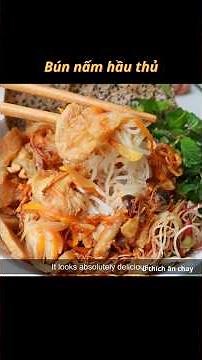 Bún trộn nấm hầu thủ- Một món chay tuyệt ngon với nấm hầu thủ #uthichanchay #ănchay #namhauthu