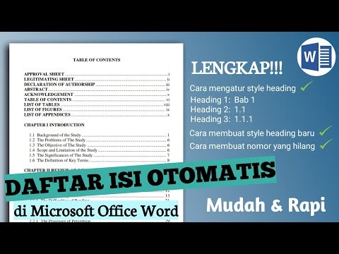 Cara Membuat Daftar Isi Otomatis di Microsoft Word (Lengkap, Rapi & Anti Eror)