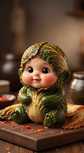Delicious Baby Kimchi Eating Experience
