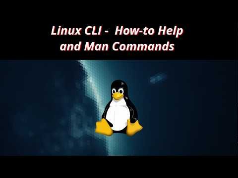 Linux CLI HowTo 10 🐧 Help and Man Commands